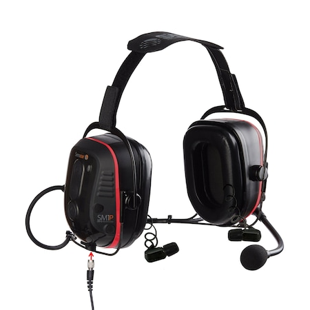 Sensear SmartHeadset ISDP BehindNeck (BT/SR/CBL) - NA Rated Dual Protection SM1PEISDP02