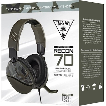 Turtle Beach Recon 70 Multi-platform Wired Gaming Headset - Green Camo TBS-6455-02
