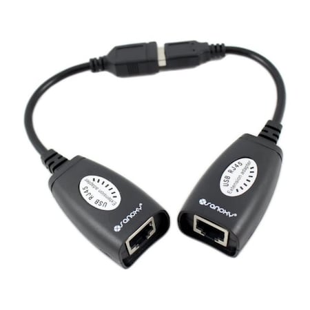 Sanoxy USB to Cat5/5e/6 Extension Cable Adapter Set w/RJ45 Ethernet SANOXY-VNDR-USB-CAT5-CBL-set