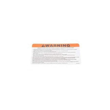 Nissan REPLACEMENT DECAL, WARNING FATAL INJURY 99080-FW84A