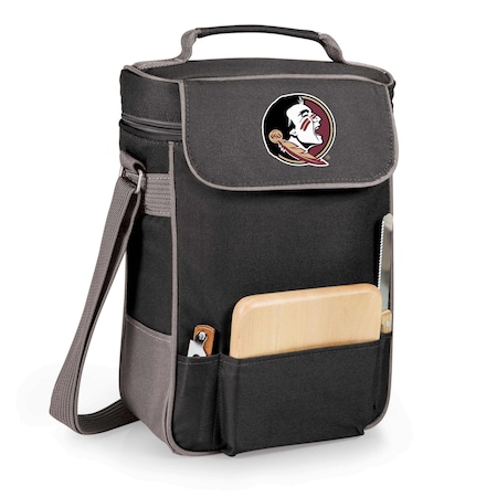 Picnic Time Family Of Brands NCAA Florida State Seminoles Duet Wine and Cheese Tote Bag 623-04-175-174-0