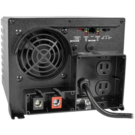 Tripp Lite Power Inverter and Battery Charger, Modified Sine Wave, 1,500 W Peak, 750 W Continuous, 2 Outlets APS750