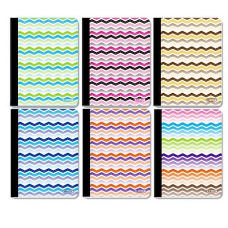 Bazic Products Bazic   C/R 100 Ct. Chevron Composition Book  Case of 48 BA36549