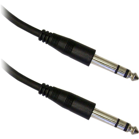 Cable Wholesale 1/4 inch Stereo Audio Patch Cable, 1/4 Male, 25 foot 10A1-62125