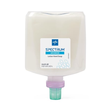 Medline Spectrum Moisturizing Liquid Hand Soap with Aloe Vera, Clean Scent, 4PK HHSP1000