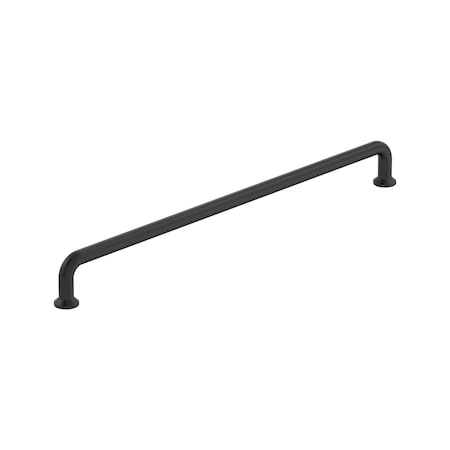 Amerock Factor 12-5/8 inch 320mm Center-to-Center Matte Black Cabinet Pull BP36966FB