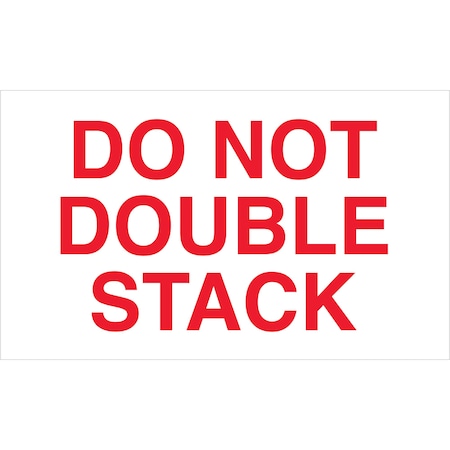 Bubblefast 3 x 5'' - Do Not Double Stack Labels BFDL1120