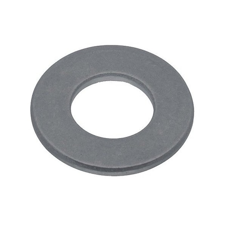 Zoro Select Flat Washer, For Screw Size #10 , PVC Not Applicable Finish, 25 PK WASB#10NPVC