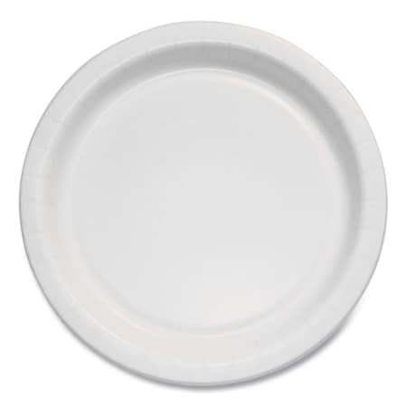 Solo Bare Eco-Forward Clay-Coated Paper Plate, ProPlanet Seal, 6 in. dia, White/Brown/Green, 1000PK MP6B-2054