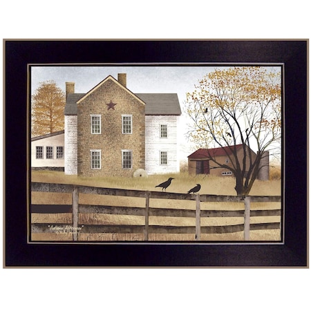 Homeroots Autumn Afternoon Black Framed Print Wall Art 415250