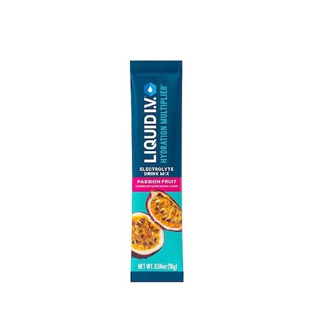 Liquid I.V. SportsDrink Mix, 0.6oz, PassionFruit, PK100 LVHS-0103