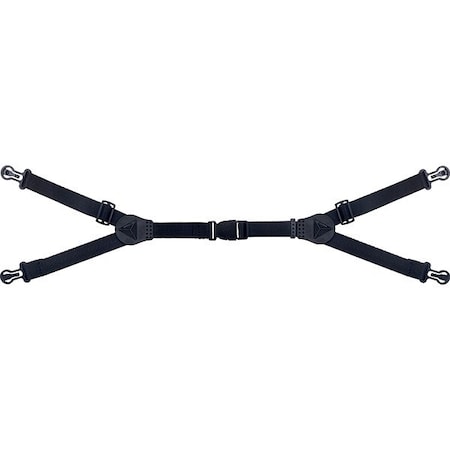Deltaplus HardHatChinStrap, Blk, 4AttachPnt, PK10 JUGBEDYN