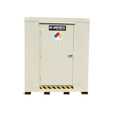 Justrite Storage Cabinet, 77.5 in H, 71 in W, Bone 912020