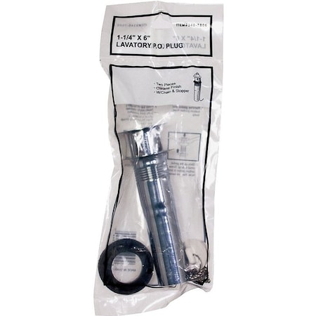 Prosource Lavatory Plug, Pull-Out, Chrome TW0916