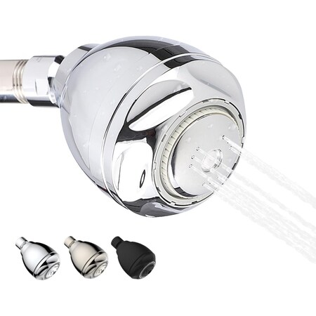 Supply Giant Shower Head, High Pressure Single Function Spray Showerhead, 1.75 GPM, 1.01in Face Dia. 74-32430