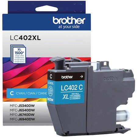 Brother High Yield Cyan Ink Cartridge LC402XLCS