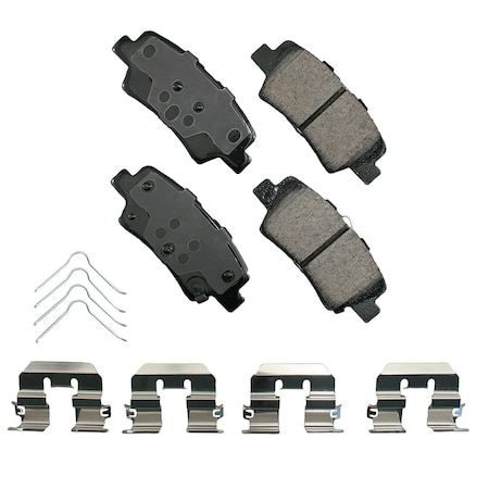 Akebono Ultra Premium Ceramic Disc Brake Pads, Act1812 ACT1812