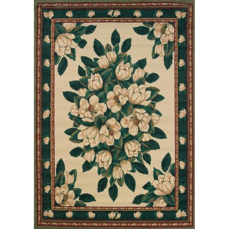 United Weavers 5 ft. 3 in. x 7 ft. 6 in. Manhattan Magnolia Area RugCream 940 37097 69