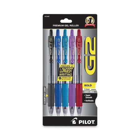 Coolcrafts G2 Retractable Gel Pen, Multi Color CO3761161