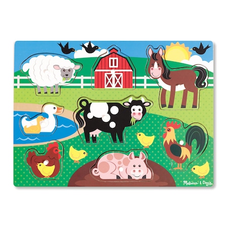 Melissa & Doug Farm Peg Puzzle 9050