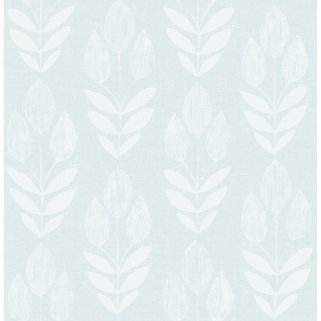 Chesapeake Garland Light Blue Block Tulip Wallpaper 3115-24470