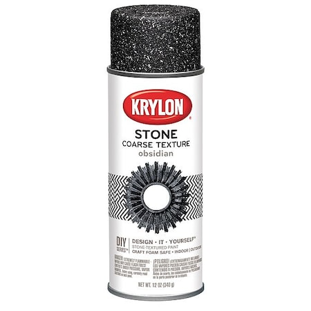 Krylon Spray Paint, Black, 16 oz K18212