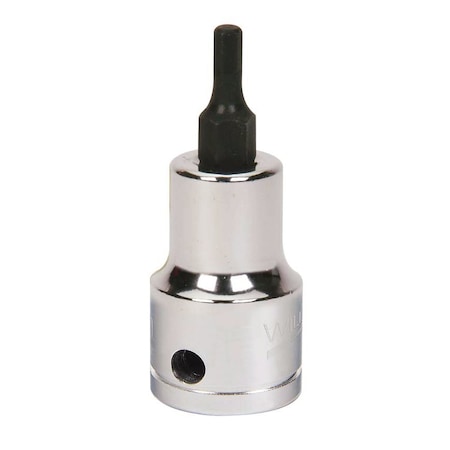 Williams 3/8" Dr, 1/8" Size, SAE Hex Bit Socket, 6 Pts, Finish: High Polished Chrome JHW35100-TH