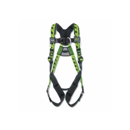 Miller AirCore, Full-Body Harness, Steel Front D-Ring, Universal, Quick-Connect Straps, Green 493-ACF-QCUG