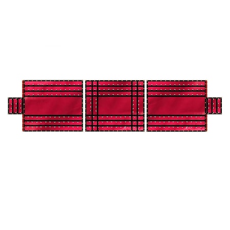 Mytee Products Heavy Duty 18oz 3 Pc Lumber Tarp (8 ft Drop) - Red 3PCLT-RED