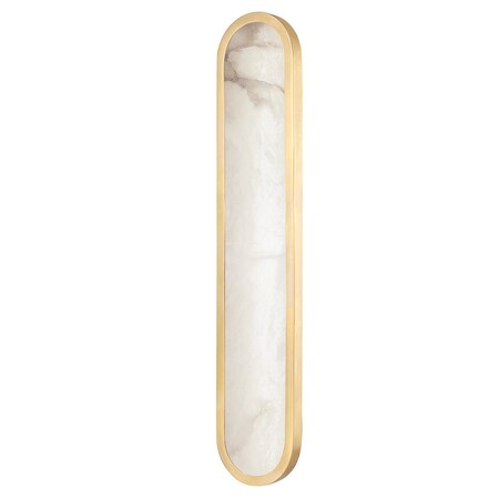 Hudson Valley Lighting Manhasset 1 Light Wall Sconce 28 In. Aged Brass 3328-AGB