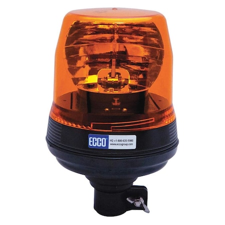 Safety First Pipe Mount Low Profile Rotating Beacon Light Amber SA3625234