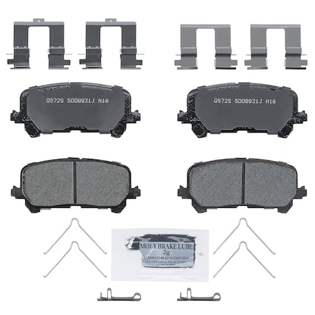 Wagner Brake QuickStop Rear Disc Brake Pad Set Ceramic,  ZD1724