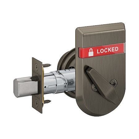 Schlage Deadbolt Locks, Cylindrical, 1 in Throw L B572 613 IS-LOC