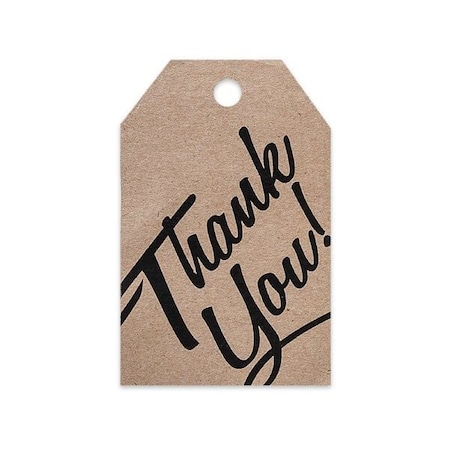 Nashville Wraps Thank You Kraft Printed Gift Tags, 2.25x3.5, 50PK PTTYS