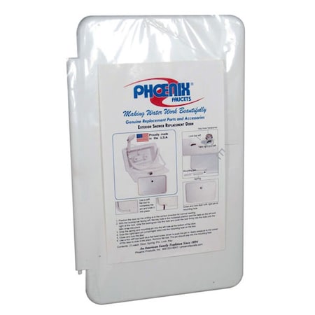 Phoenix Products Exterior Shower Door, White P2E-93702