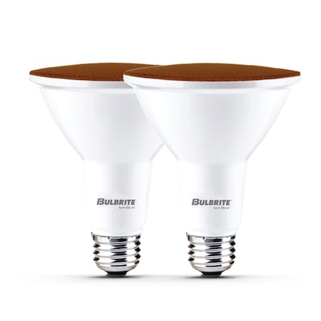 Bulbrite 90-W Equivalent, Amber Color PAR38 Weatherproof Outdoor E26 Medium Base Flood LED Light Bulb COLOR 861907