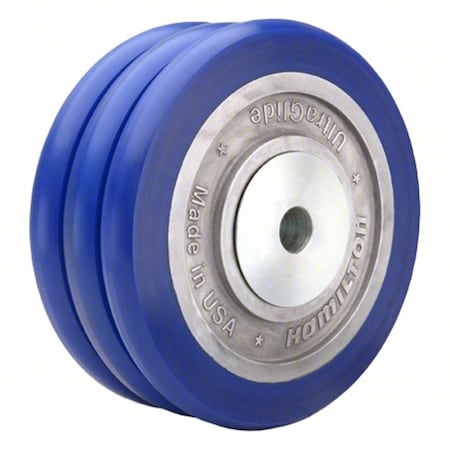 Hamilton Caster Wheel, 8"dia, 2,800 lb, Blue W-830-SWC85-1-1/4