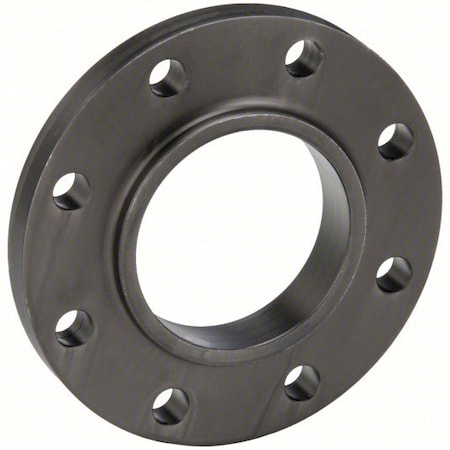 Zoro Select Slip On Flange Slip On Flange, 5" Pipe, Welded, Black Steel, Class 150 FLCS1RFSO500