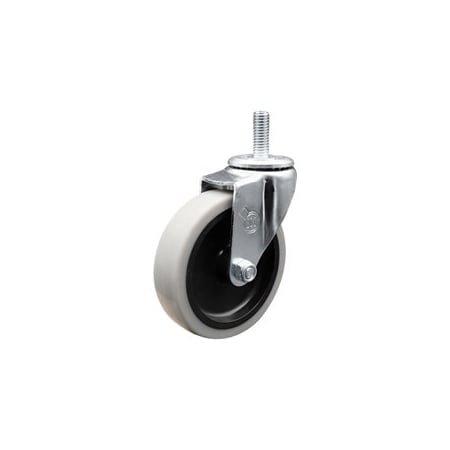 Service Caster 4 Inch Thermoplastic Rubber Wheel 8mm Threaded Stem Caster SCC-TS05S410-TPRS-M815