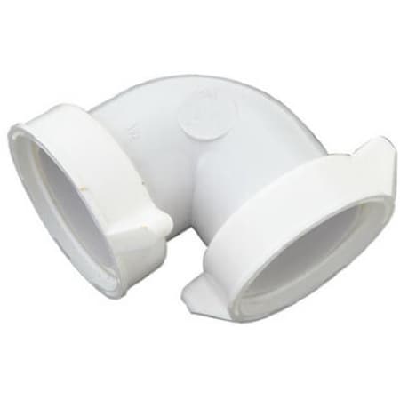 Highkey Master Plumber White 90 deg Drain Elbow LR584632
