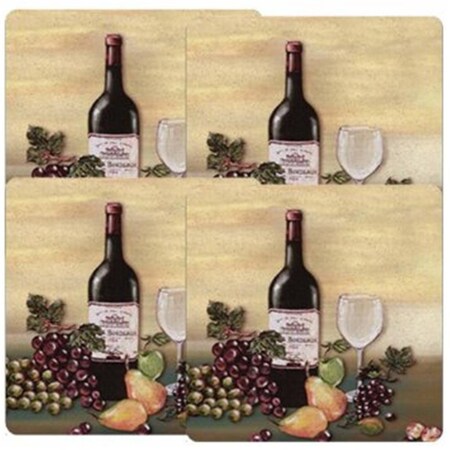 Reston Lloyd Gas Tin Burner Cover Set 4 Wine &amp; Vines RE440597