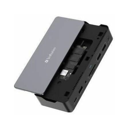 Verbatim Americas USB-C PRO DOCKING STATION 15-IN-1 256GB VI3000 SSD 32174