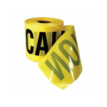 Empire Level Safety Barricade Tape, 3 in x 200 ft, Caution, Yellow 272-77-0201