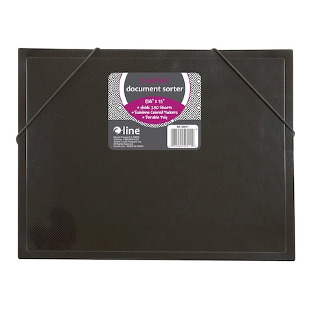 C-Line Products 8-1/2" x 11" Rainbow Document Sorter, 12EA/DS, 6DS/CT 59011-DS