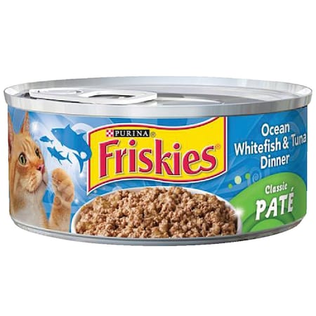 Purina Friskies 5.5 Oz. Ocean Whtfish & Tuna Dinner Flavor All Ages Wet Cat Food 50293