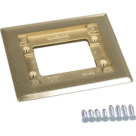 Wiremold Carpet Flange, Brown, Brass 817C