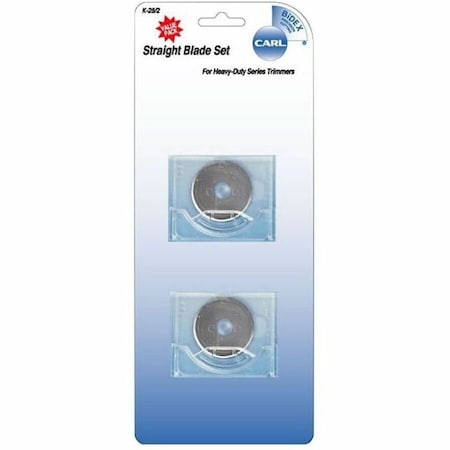 Carl Manufacturing CARL K-28/2 Replacement Straight Blade, 2/Pack 14028