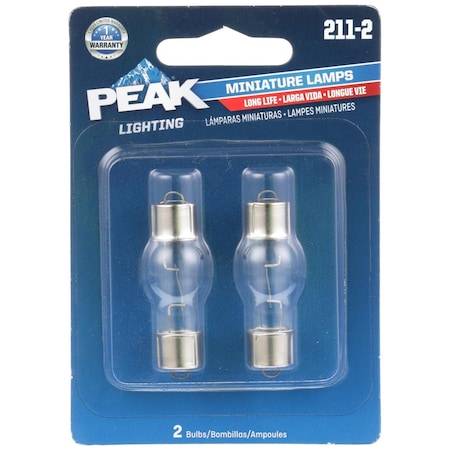 Peak Long Life Halogen Forward Lighting Miniature Automotive Bulb 211-2 211-2LL-BPP