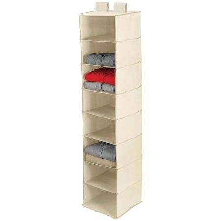 Honey-Can-Do Closet Organizer, 12 in W, 54 in H, 8-Shelf, Canvas, Beige SFT-01253