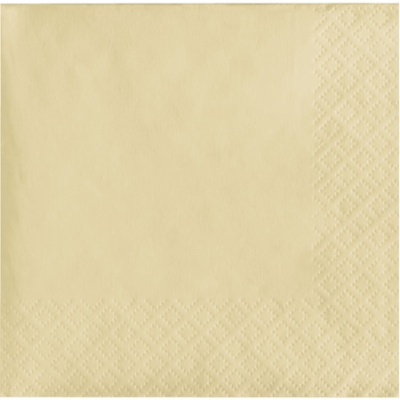 Touch Of Color Ivory Beverage Napkins 3 ply, 5"x5", 500PK 57161B